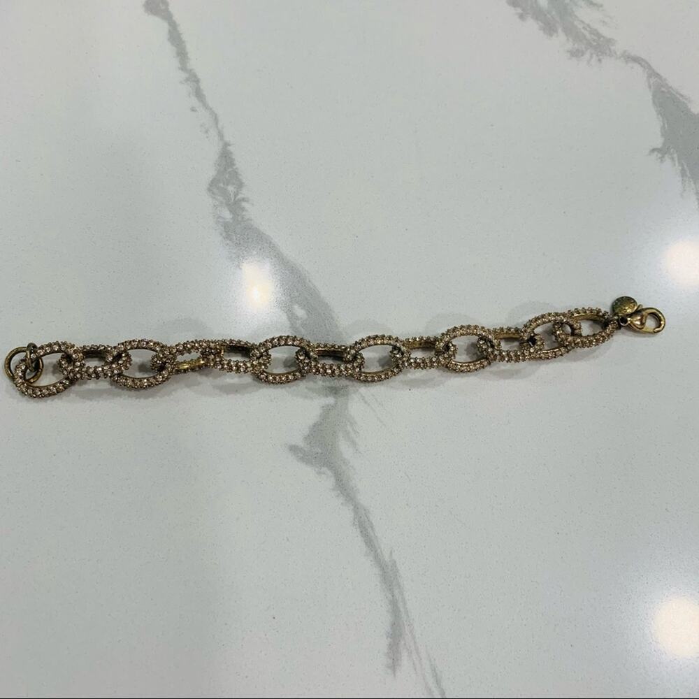 J Crew Beaded Links Bracelet 8" total length